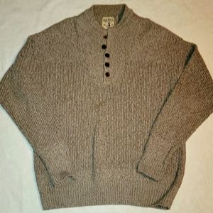 Red Head Co. Sweater tan pullover cotton button up